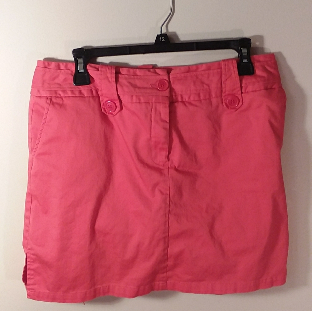 I155, Bay Studio, pink 10p skirt, zipper front